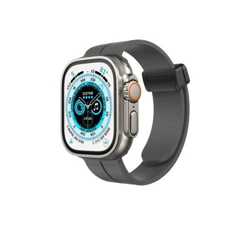 Apple Watch 38mm KR412 Elegance Stylısh Kordon - Füme