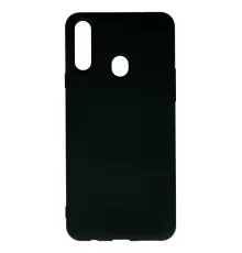 Samsung Galaxy A20S Kılıf Nano içi Kadife Silikon - Siyah