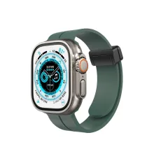 Apple Watch 38mm KR412 Elegance Stylısh Kordon - Koyu Yeşil