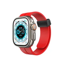 Apple Watch 42mm KR412 Elegance Stylısh Kordon - Kırmızı