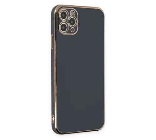 Apple iPhone 11 Pro Max Kılıf Volet Silikon - Siyah