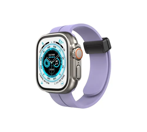 Apple Watch 42mm KR412 Elegance Stylısh Kordon - Lila