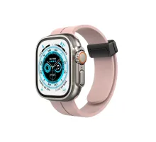 Apple Watch 42mm KR412 Elegance Stylısh Kordon - Pudra