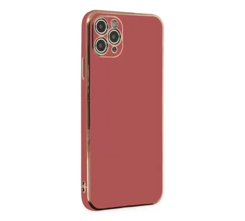 Apple iPhone 11 Pro Max Kılıf Volet Silikon - Kırmızı