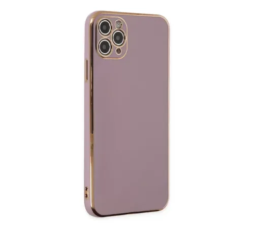 Apple iPhone 11 Pro Max Kılıf Volet Silikon - Mor