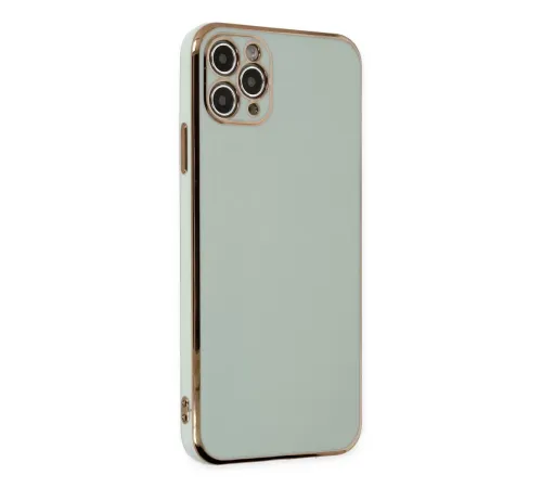 Apple iPhone 11 Pro Max Kılıf Volet Silikon - Açık Yeşil