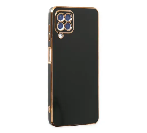Samsung Galaxy A12 Kılıf Volet Silikon - Siyah