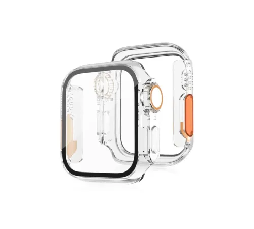 Apple Watch 40mm Watch 49mm Kasa Dönüştürücü ve Ekran Koruyucu - Şeffaf