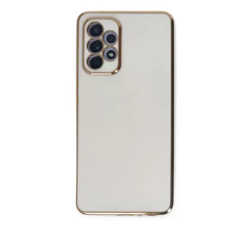 Samsung Galaxy A52 Kılıf Volet Silikon - Beyaz
