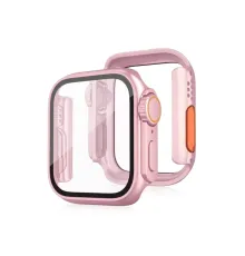 Apple Watch 41mm Watch 49mm Kasa Dönüştürücü ve Ekran Koruyucu - Rose Gold