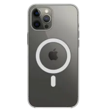 Apple iPhone 12 Pro Max Kılıf Magneticsafe Şeffaf Silikon - Şeffaf