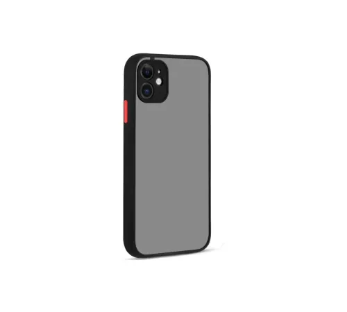 Apple iPhone 12 Kılıf Montreal Silikon Kapak - Siyah