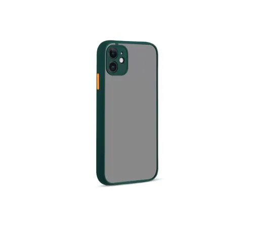 Apple iPhone 12 Kılıf Montreal Silikon Kapak - Yeşil