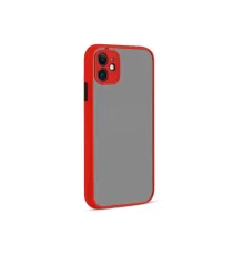 Apple iPhone 12 Kılıf Montreal Silikon Kapak - Kırmızı