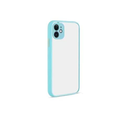 Apple iPhone 12 Kılıf Montreal Silikon Kapak - Turkuaz
