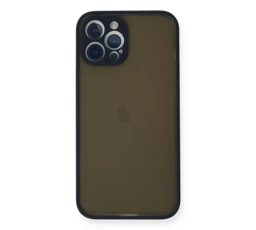 Apple iPhone 12 Pro Kılıf Montreal Silikon Kapak - Lacivert