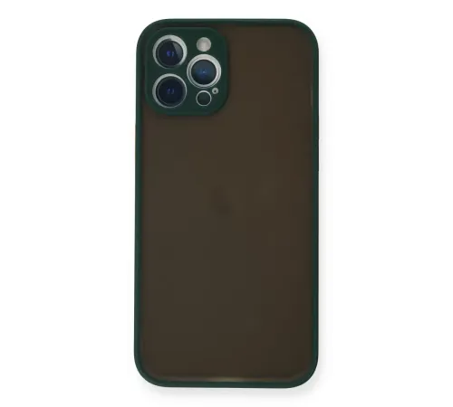 Apple iPhone 12 Pro Max Kılıf Montreal Silikon Kapak - Yeşil