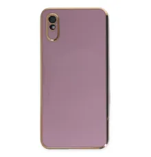 Redmi 9A Kılıf Volet Silikon - Mor
