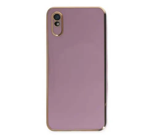 Redmi 9A Kılıf Volet Silikon - Mor