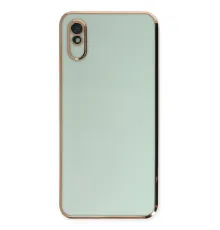 Redmi 9A Kılıf Volet Silikon - Açık Yeşil
