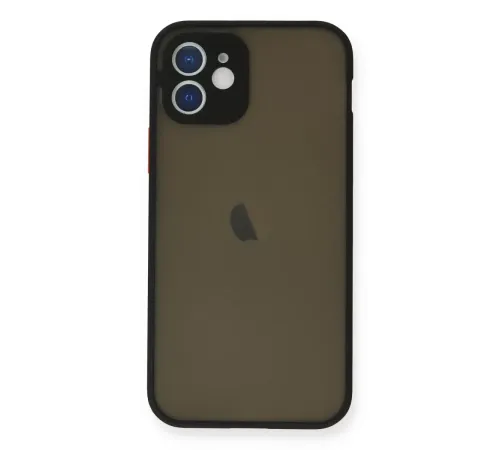 Apple iPhone 12 Mini Kılıf Montreal Silikon Kapak - Siyah