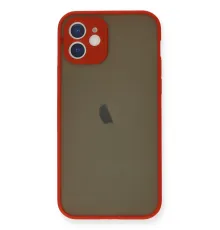 Apple iPhone 12 Mini Kılıf Montreal Silikon Kapak - Kırmızı