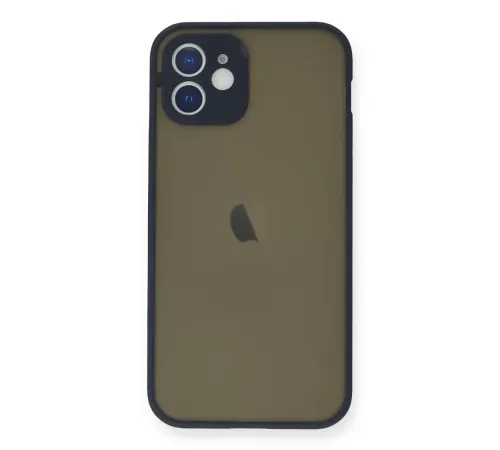 Apple iPhone 12 Mini Kılıf Montreal Silikon Kapak - Lacivert