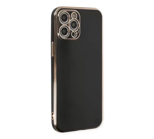 Apple iPhone 12 Pro Max Kılıf Volet Silikon - Siyah