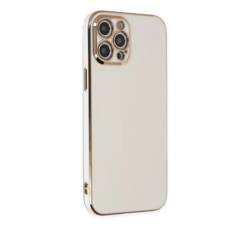 Apple iPhone 12 Pro Max Kılıf Volet Silikon - Beyaz