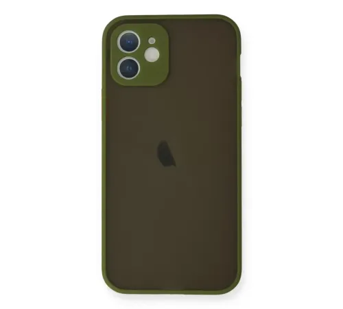 Apple iPhone 12 Mini Kılıf Montreal Silikon Kapak - Açık Yeşil