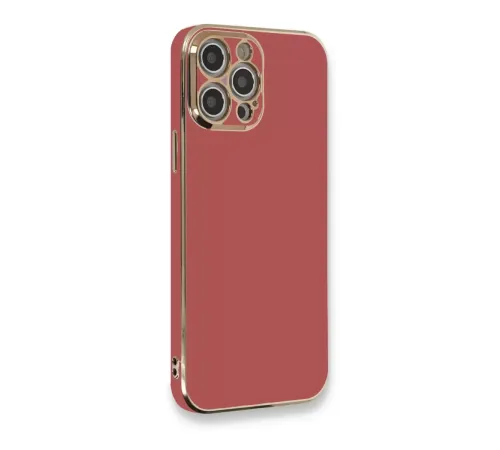 Apple iPhone 12 Pro Max Kılıf Volet Silikon - Kırmızı