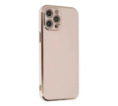 Apple iPhone 12 Pro Max Kılıf Volet Silikon - Pembe