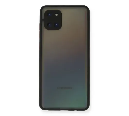 Samsung Galaxy A81 / Note 10 Lite Kılıf Montreal Silikon Kapak - Siyah