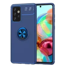 Samsung Galaxy A72 Kılıf Range Yüzüklü Silikon - Mavi