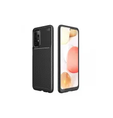 Samsung Galaxy A72 Kılıf Auto Focus Karbon Kapak - Siyah