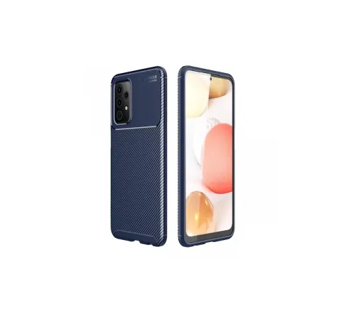 Samsung Galaxy A72 Kılıf Auto Focus Karbon Kapak - Lacivert