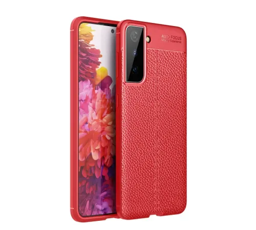 Samsung Galaxy S21 Plus Kılıf Auto Focus Kapak - Kırmızı