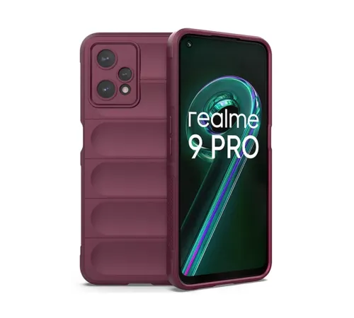 Realme 9 Pro 5G Kılıf Optimum Silikon - Bordo