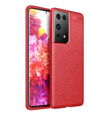 Samsung Galaxy S21 Ultra Kılıf Auto Focus Kapak - Kırmızı
