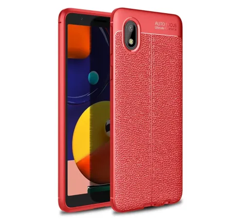 Samsung Galaxy A01 Core Kılıf Auto Focus Kapak - Kırmızı