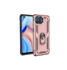 Reno 4 Lite Kılıf Sofya Yüzüklü Silikon Kapak - Rose