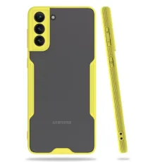 Samsung Galaxy S21 Plus Kılıf Platin Silikon - Sarı