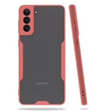 Samsung Galaxy S21 Plus Kılıf Platin Silikon - Pembe