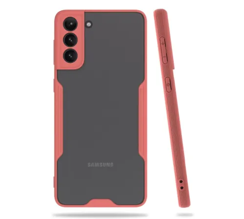 Samsung Galaxy S21 Plus Kılıf Platin Silikon - Pembe