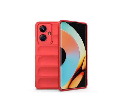 Realme 10 Pro 5G Kılıf Optimum Silikon - Kırmızı