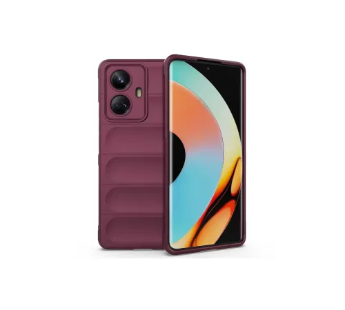Realme 10 Pro 5G Kılıf Optimum Silikon - Bordo