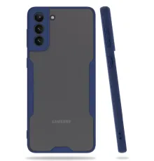 Samsung Galaxy S21 Plus Kılıf Platin Silikon - Lacivert