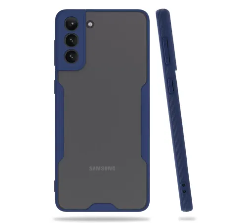 Samsung Galaxy S21 Plus Kılıf Platin Silikon - Lacivert