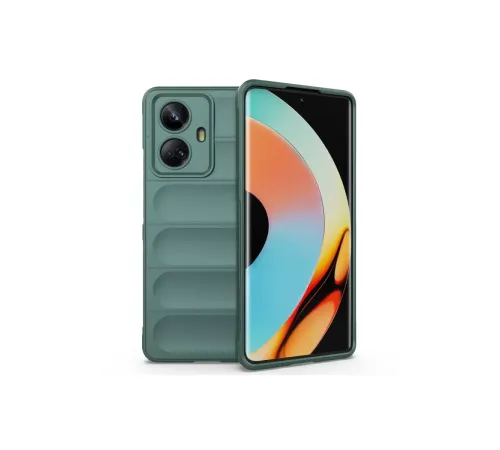 Realme 10 Pro 5G Kılıf Optimum Silikon - Koyu Yeşil