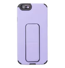 Apple iPhone 6 Kılıf Mega Standlı Silikon - Lila